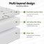 Giselle Bedding 1500GSM Pillowtop Mattress Topper Bamboo Mattress Pad for Back Pain Relief Washable 11cm Thick Bed Cover with 45cm Deep Pocket Double