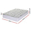 Giselle Bedding 1500GSM Pillowtop Mattress Topper Bamboo Mattress Pad for Back Pain Relief Washable 11cm Thick Bed Cover with 45cm Deep Pocket Queen