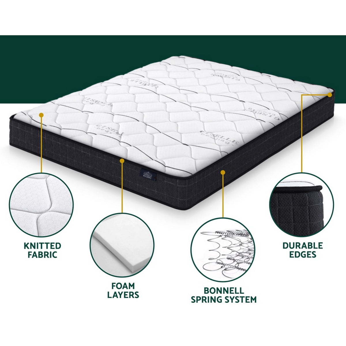 Giselle Bedding 16cm Mattress Medium Firm King