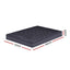 Giselle Bedding 3-Zone Pillowtop Mattress Topper 1000GSM for Back Pain Relief Washable with 45cm Deep Pocket Double