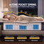 Giselle Bedding 34cm Mattress 9 Zone Latex Foam King