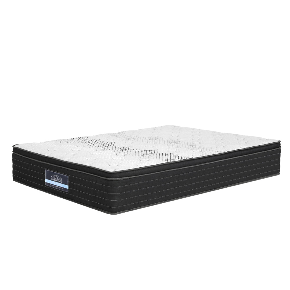 Giselle Bedding 5-Zone King Mattress 32cm Extra Firm Enhanced 6-turn Individual Pocket Spring for Back Pressure Relief