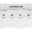 Giselle Bedding 5-Zone King Mattress 32cm Extra Firm Enhanced 6-turn Individual Pocket Spring for Back Pressure Relief