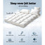 Giselle Bedding 5cm Bamboo Pillowtop Mattress Topper 1000GSM Mattress Pad for Back Pain Relief Washable Breathable Protector with 45cm Deep Pocket King