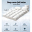 Giselle Bedding 5cm Bamboo Pillowtop Mattress Topper 1000GSM Mattress Pad for Back Pain Relief Washable Breathable Protector with 45cm Deep Pocket Single