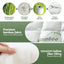 Giselle Bedding 5cm Pillowtop Mattress Topper 1000GSM Thick Soft Bamboo Cooling Pad for Back Pain Relief & Guest Bed, Washable Overfilled Cover with 45cm Deep Pocket King Single