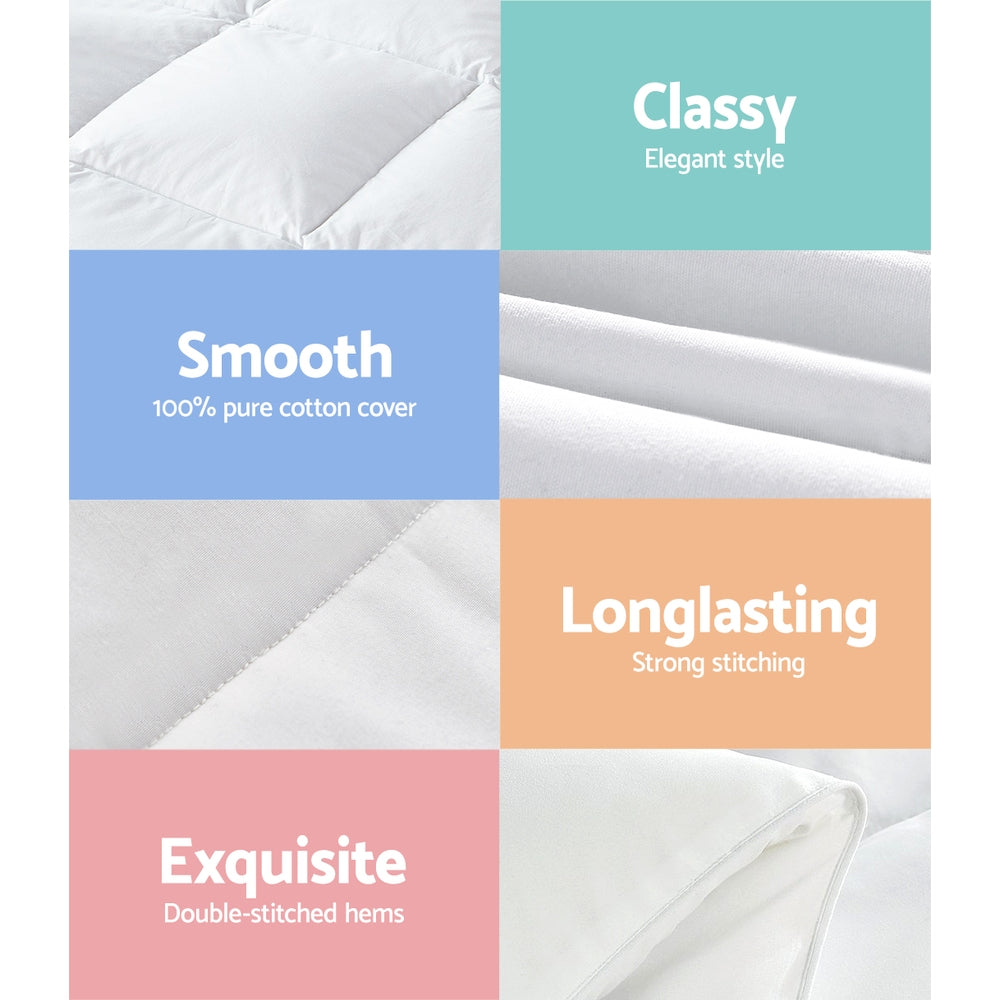 Giselle Bedding 800GSM Goose Down Feather Quilt Queen