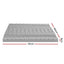 Giselle Bedding 8cm Memory Foam Mattress Topper 7-Zone Graphite Double