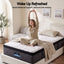 Giselle Bedding 9 Zone King Single Mattress 34cm with Latex & Egg Crate Foam for Pressure Relief