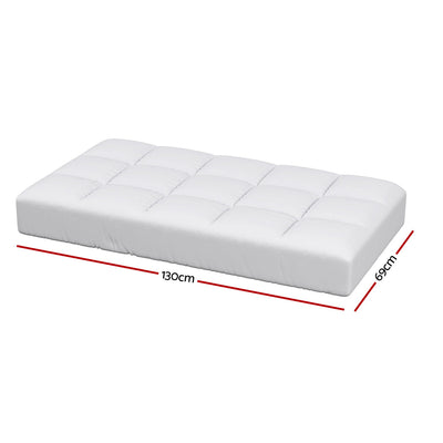 Giselle Bedding Baby Cot Pillowtop Mattress Topper 750GSM Bamboo Cooling Pad for Temperature Regulation, Machine Washable Bed Protector