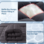 Giselle Bedding Bamboo Charcoal Filling Pillowtop Topper 1000GSM 5cm Thick Pillowtop Pad for Back Pain Relief Washable with 45cm Deep Pocket Double