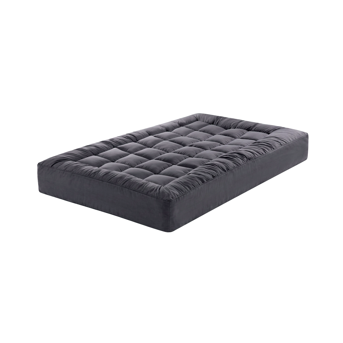Giselle Bedding Bamboo Charcoal Filling Pillowtop Topper 1000GSM 5cm Thick Pillowtop Pad for Back Pain Relief Washable with 45cm Deep Pocket King Single