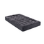 Giselle Bedding Bamboo Charcoal Filling Pillowtop Topper 1000GSM 5cm Thick Pillowtop Pad for Back Pain Relief Washable with 45cm Deep Pocket King Single