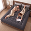 Giselle Bedding Bamboo Charcoal Filling Pillowtop Topper 1000GSM 5cm Thick Pillowtop Pad for Back Pain Relief Washable with 45cm Deep Pocket Queen