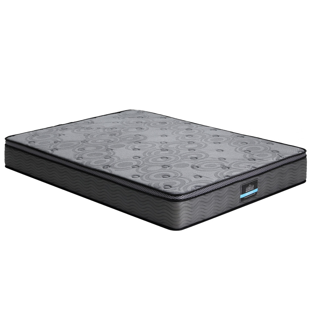 Giselle Bedding King Mattress 26cm Enhanced 6-turn Pocket Spring for Isolate Motion with Reinforced Edge Support