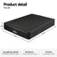 Giselle Bedding King Mattress 34cm Euro Top with 5-Zone Pocket Spring Support Black