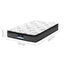 Giselle Bedding King Single Mattress 24cm Pillow Top Bonnell Spring Egg Crate