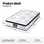 Giselle Bedding King Single Mattress 30cm Pocket Spring Euro Top Medium Firm Foam