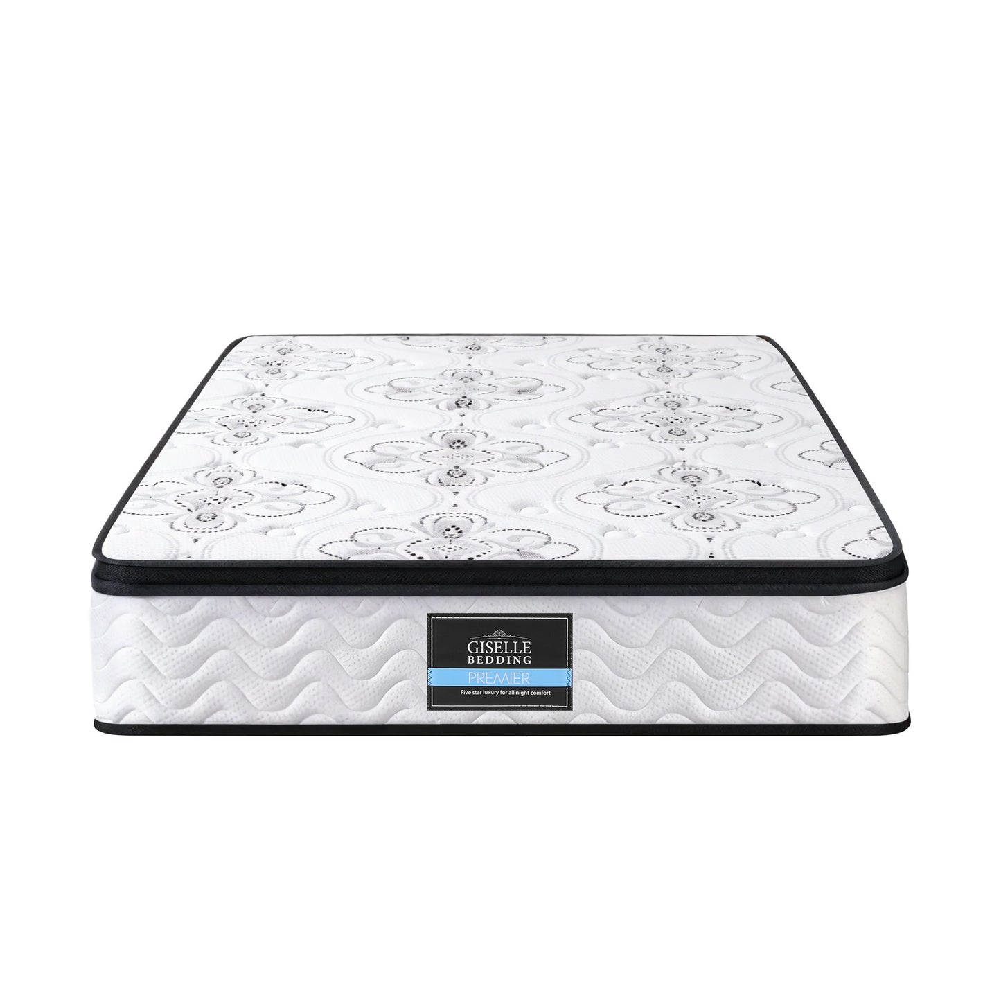 Giselle Bedding King Single Mattress 30cm Pocket Spring Euro Top Medium Firm Foam