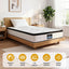 Giselle Bedding King Single Mattress 30cm Pocket Spring Euro Top Medium Firm Foam