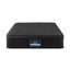 Giselle Bedding King Single Mattress 34cm Euro Top with 5-Zone Pocket Spring Support Black