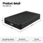Giselle Bedding King Single Mattress 34cm Euro Top with 5-Zone Pocket Spring Support Black