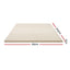 Giselle Bedding Latex Mattress Topper, 5cm Thick Cooling Bed Pad for Side Sleepers Pain Relief, 7 Zone Foldable Mat with Washable Cover for Guest Room Bedroom King