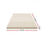 Giselle Bedding Latex Mattress Topper, 5cm Thick Cooling Bed Pad for Side Sleepers Pain Relief, 7 Zone Foldable Mat with Washable Cover for Guest Room Bedroom King Single
