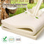 Giselle Bedding Latex Mattress Topper, 5cm Thick Cooling Bed Pad for Side Sleepers Pain Relief, 7 Zone Foldable Mat with Washable Cover for Guest Room Bedroom King Single