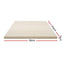 Giselle Bedding Latex Mattress Topper, 7.5cm Thick 7-Zone Pressure Relief Bed Pad with Washable Cover, Cooling Breathable Mat for Side Sleepers & Back Pain, Beige King