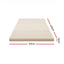 Giselle Bedding Latex Mattress Topper, 7.5cm Thick 7-Zone Pressure Relief Bed Pad with Washable Cover, Cooling Breathable Mat for Side Sleepers & Back Pain, Beige King Single