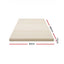 Giselle Bedding Latex Mattress Topper, 7.5cm Thick 7-Zone Pressure Relief Bed Pad with Washable Cover, Cooling Breathable Mat for Side Sleepers & Back Pain, Beige Single