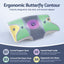 Giselle Bedding Memory Foam Pillow Ergonomic Contour