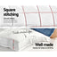 Giselle Bedding Pillowtop Mattress Topper 5cm Thick Pad for Back Pain Relief Washable Underlay Protector 1000GSM Microfibre Filling 45cm Deep Pocket Single