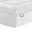 Giselle Bedding Pillowtop Mattress Topper 5cm Thick Pad for Back Pain Relief Washable Underlay Protector 1000GSM Microfibre Filling 45cm Deep Pocket Single