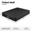 Giselle Bedding Queen Mattress 34cm Euro Top with 5-Zone Pocket Spring Support Black