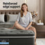 Giselle Bedding Queen Mattress 35cm Euro Top with Graphene Cooling Comfort Medium Firm