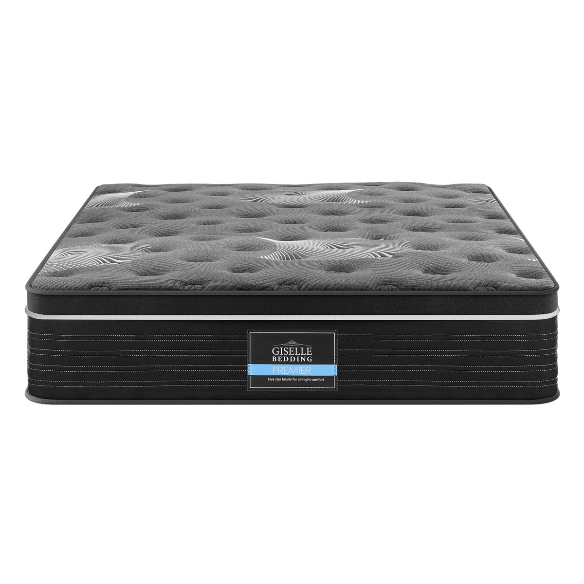 Giselle Bedding Queen Mattress 35cm Euro Top with Graphene Cooling Comfort Medium Firm