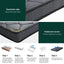 Giselle Bedding Single Mattress 16cm Bonnell Spring Medium Firm Tight Top