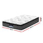 Giselle Bedding Single Mattress 24cm Pillow Top Bonnell Spring Egg Crate