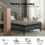 Giselle Bedding Single Mattress 25cm Pocket Spring Latex Euro Top Medium Firm Bed