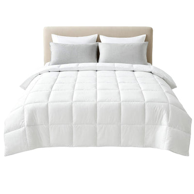 Giselle Bedding Super King Size 400GSM Microfiber Quilt All Season Duvet Quilts Comforter Winter Summer