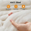 Giselle Bedding Wool Quilt 800GSM Extra Thick King Winter Doona Baffle Box Construction 100% Wool Filling