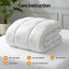 Giselle Bedding Wool Quilt 800GSM Extra Thick Super King Winter Doona Baffle Box Construction 100% Wool Filling