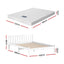 Giselle Double Mattress with Artiss Wooden Bed Frame Natural Pine Timber Base