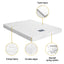 Giselle Double Mattress with Artiss Wooden Bed Frame Natural Pine Timber Base