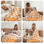 Giselle Electric Throw Rug Dual Side Fleece Flannel Heated Blanket Yellow