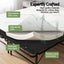 Giselle Folding Bed with Mattress Double Portable Foldable Guest Bed Bamboo Cover