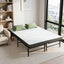 Giselle Folding Bed with Mattress Double Portable Foldable Guest Bed Bamboo Cover