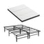 Giselle Folding Bed with Mattress Double Portable Foldable Guest Bed Bamboo Cover
